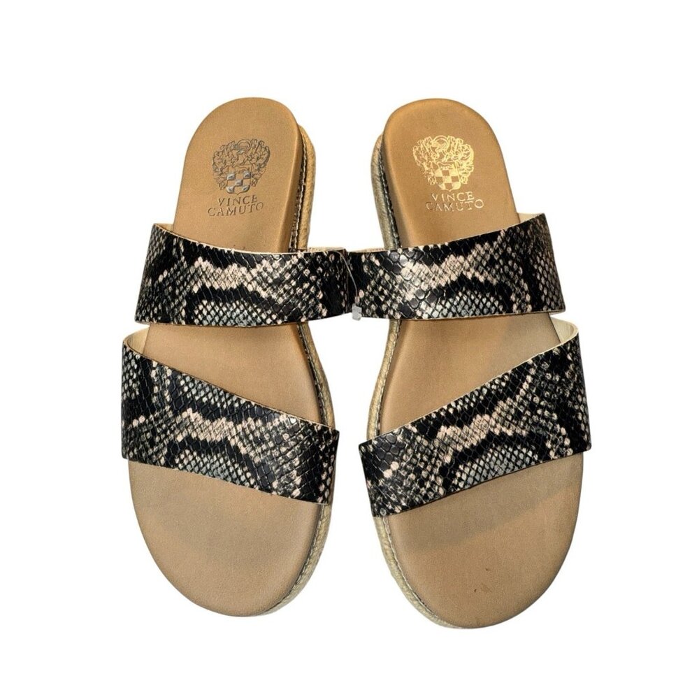 Vince Camuto Women’s Size 9M Sandal Faux Snake Skin Animal Print